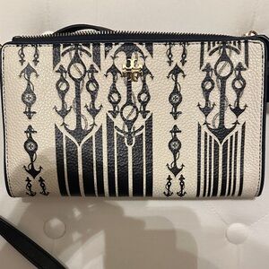 Tory Burch Nautical Black and White Crossbody Bag
